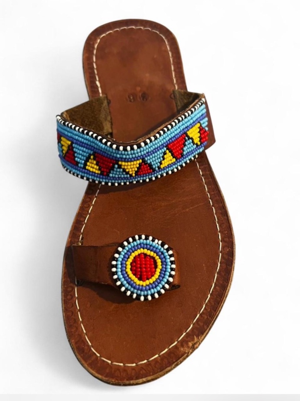 Handmade Beaded Leather Sandals